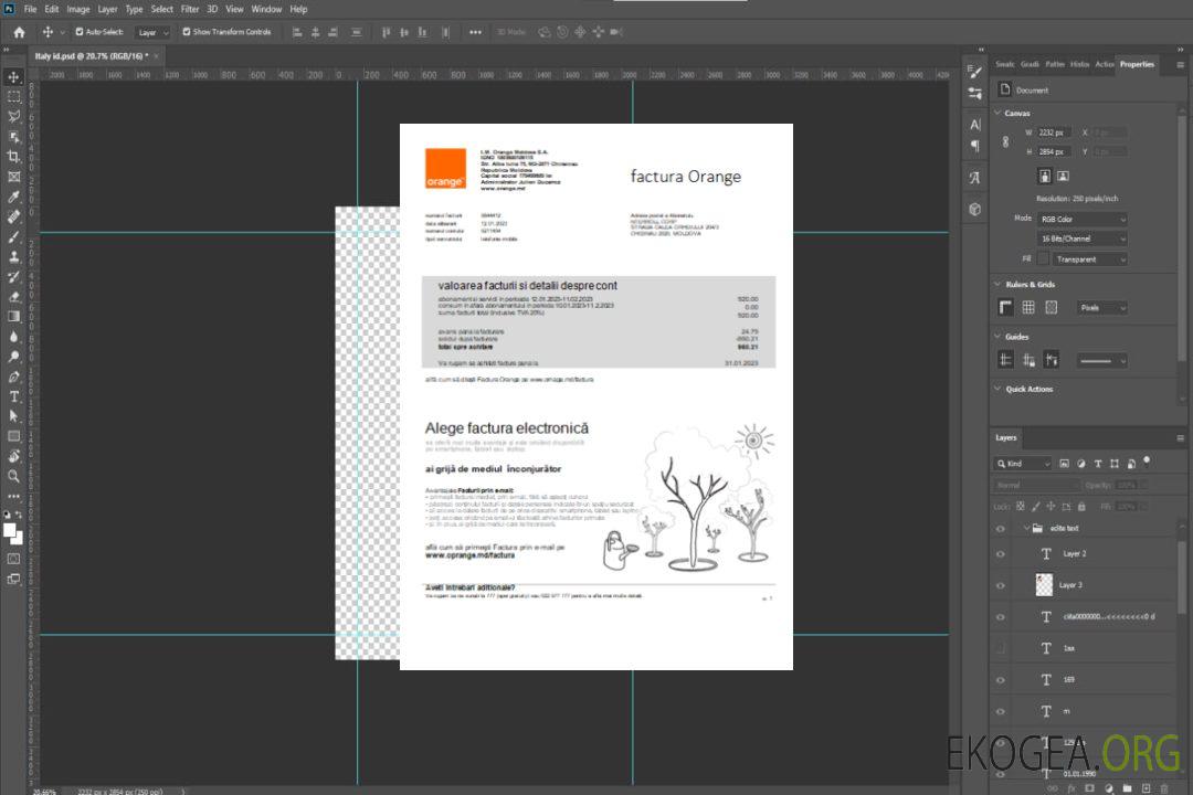 Moldavie Orange Factura, projet de loi sur les services publics, SCR template Moldavie Orange Factura, projet de loi sur les services publics, SCR template